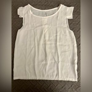 White Linen Top - Size XL